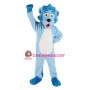 Lovable Blue Lion Mascot Costume
