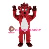 Lovable Red Lion Mascot Costume