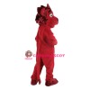 Lovable Red Lion Mascot Costume