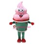 Pink Ice Cream Girl Mascot Costume