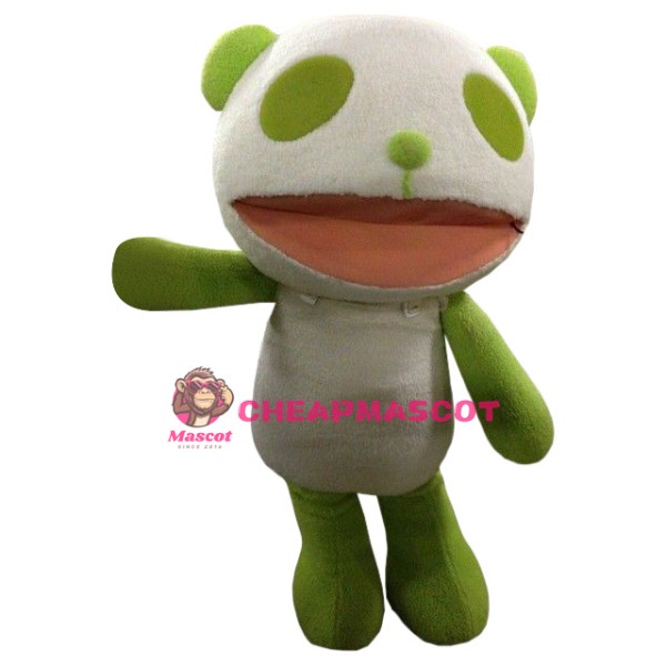 Green Panda Mascot Costume