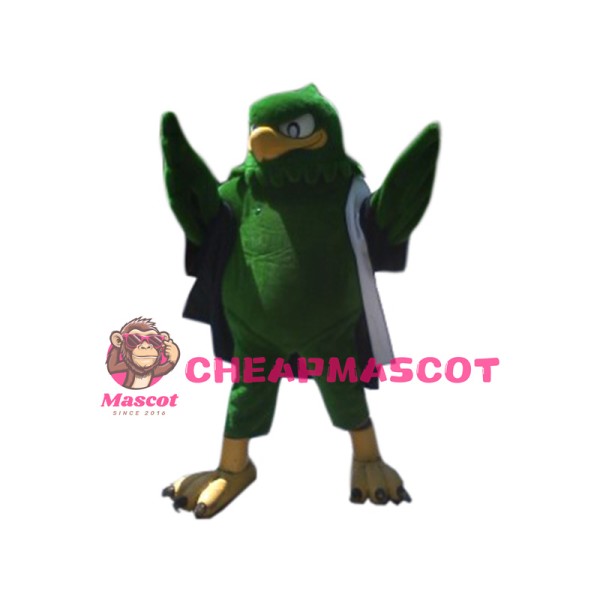 Superb Green Eagle Mascot Costume