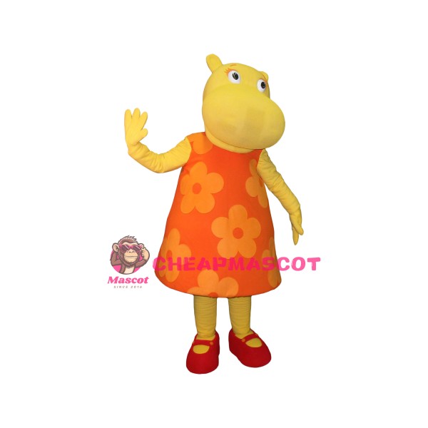 Hippo Girl Mascot Costume