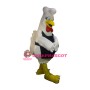 Chef White Chicken Mascot Costume