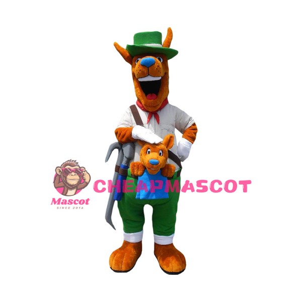 Superb Friendly Kangaroo Mascot Costume