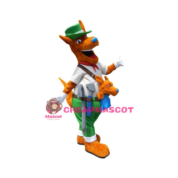 Superb Friendly Kangaroo Mascot Costume