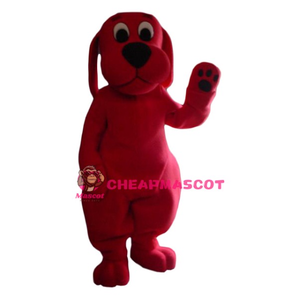 Superb Clifford The Big Red Dog Mascot Costume