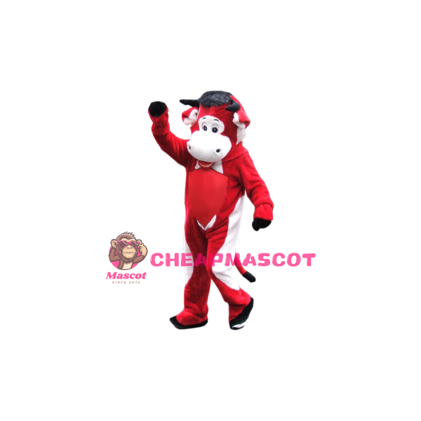 Superb Red Bull Mascot Costume