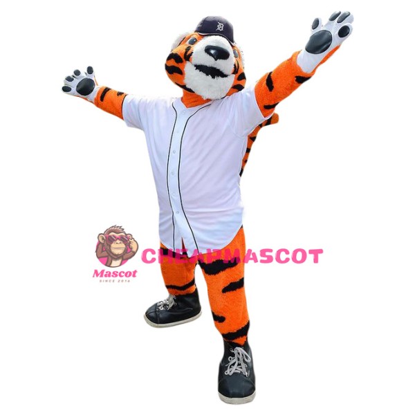 Superb Power Sport Tiger Mascot Costume