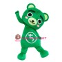 Lovely Green Bear Mascot Costume