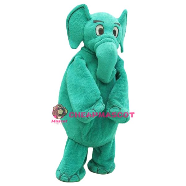 Green Elephant Mascot Costume