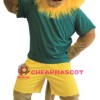 Yellow Maned Lion Mascot Costume