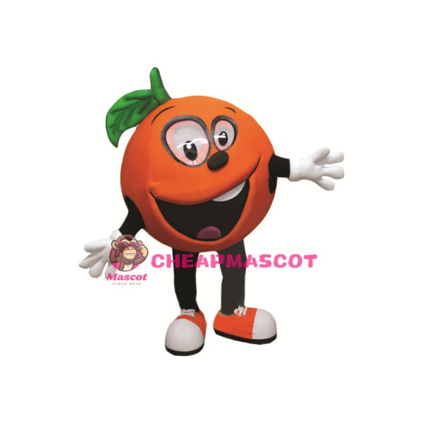 Happy Lightweight Orange Mascot Costume