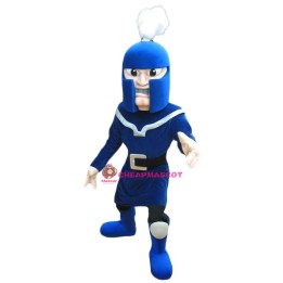 Power Blue Warrior Mascot Costume