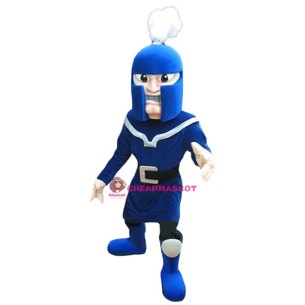Power Blue Warrior Mascot Costume
