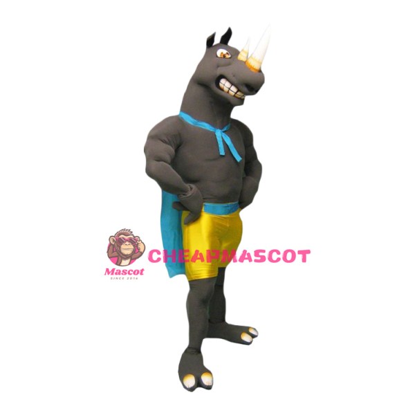 Power Fierce Rhino Mascot Costume
