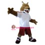 College Coyote Mascot Costume