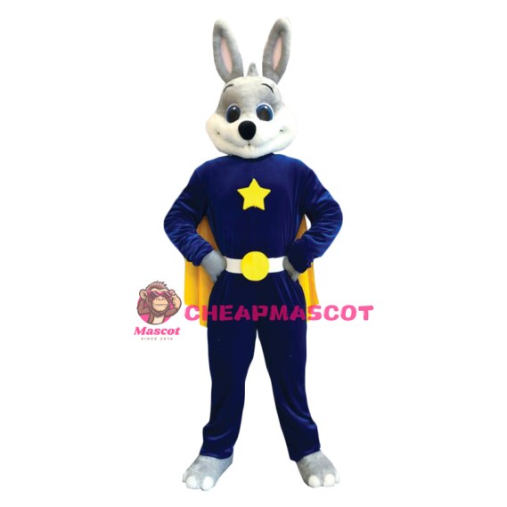 Superhero Bunny Mascot Costume