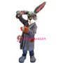 Superb Grey Rabbit Mascot Costume