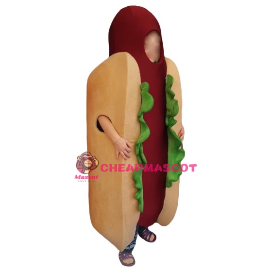 Superb Hot Dog Mascot Costume