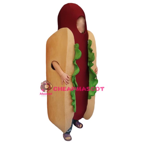 Superb Hot Dog Mascot Costume