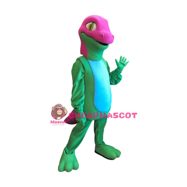 Red & Green Dinosaur Mascot Costume