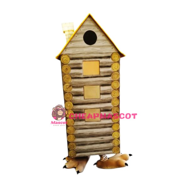 Wooden House Mascot Costume