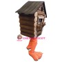 Superb Wooden House Mascot Costume