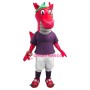 Superb Lightweight Red Dragon Mascot Costume