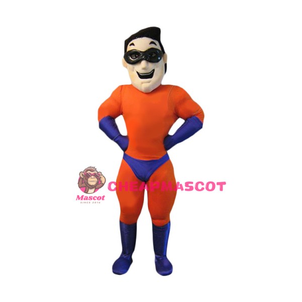 Muscle Superhero Mascot Costume