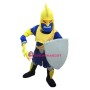 Fierce Blue & Yellow Knight Mascot Costume