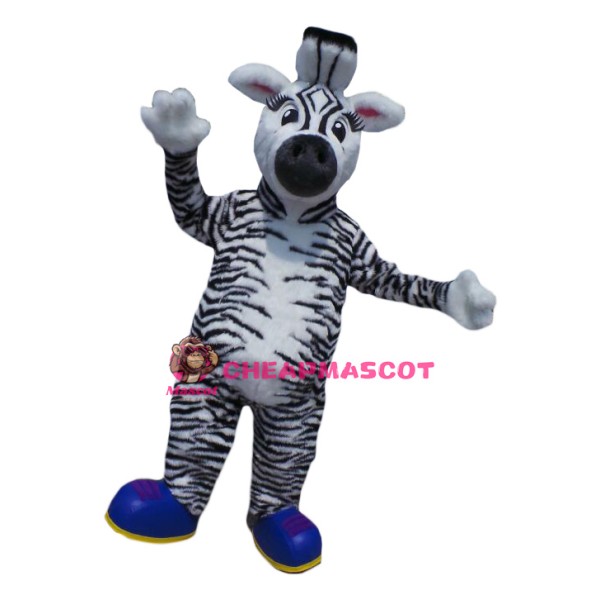 Superb Zebra Mascot Costume