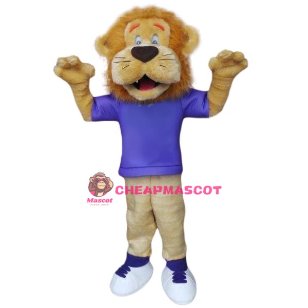 Superb Lightweight Sport Lion Mascot Costume