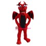 Friendly Lightweight Red Dragon Mascot Costume