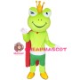 Cartoon King Frog Mascot Costume