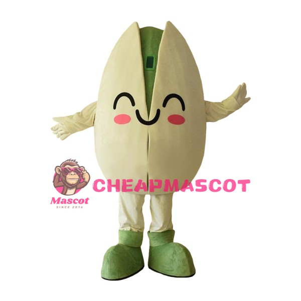 Friendly Pistachio Mascot Costume