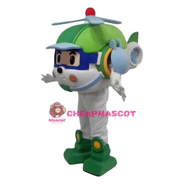 Superb Helicopter Mascot Costume