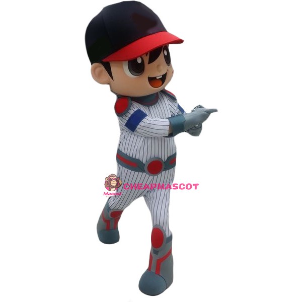 Superb Baseball Boy Mascot Costume