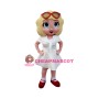 Beautiful Hipster Girl Mascot Costume