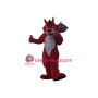 Fierce Red Wolf Mascot Costume