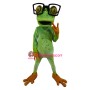 Superb Glasses Frog Mascot Costume