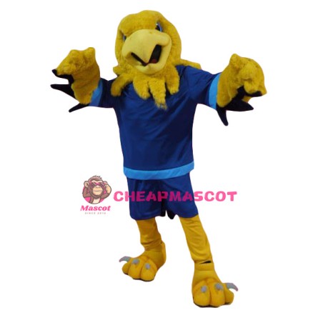 Superb Yellow Eagle Mascot Costume