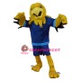 Superb Yellow Eagle Mascot Costume