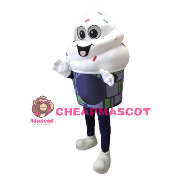 Milk Ice Cream Mascot Costume