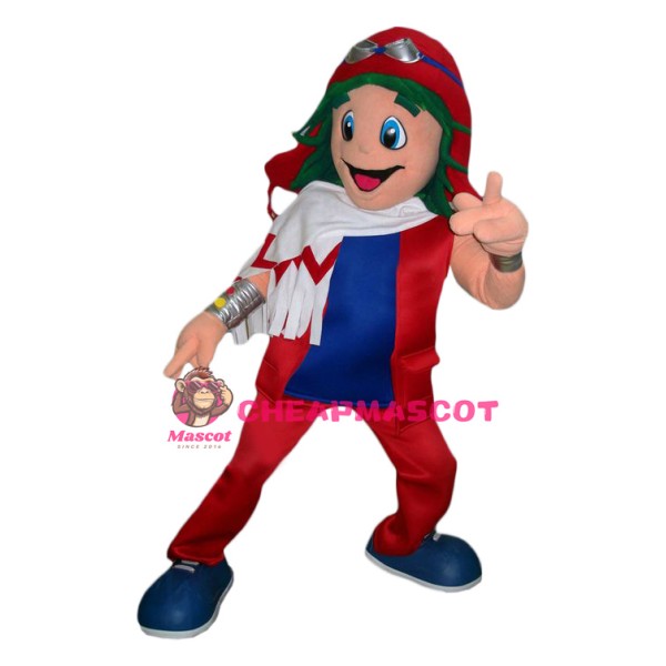 Young Pilot Mascot Costume