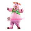 Superb Pink Pig Boy Mascot Costume