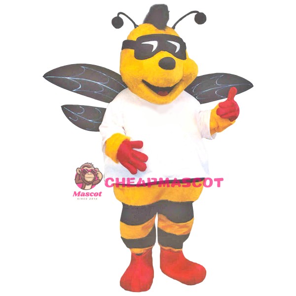 Young Cool Bee Mascot Costume