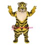 Fierce Lightweight Yellow Tiger Mascot Costume