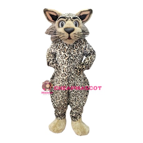 Friendly Lightweight Wildcat Mascot Costume