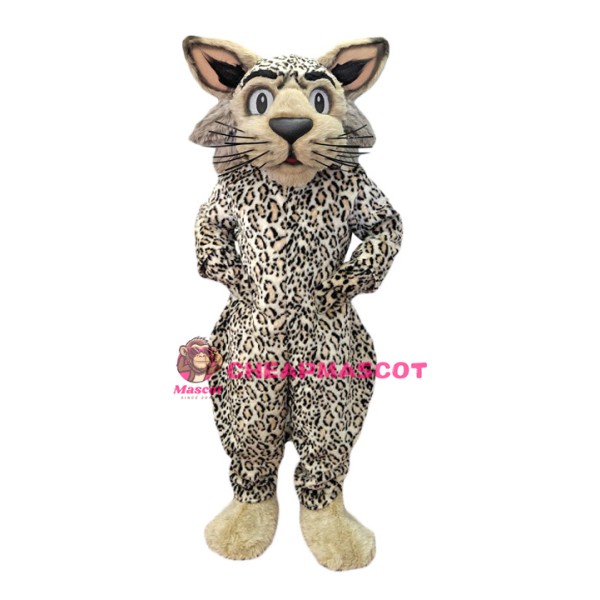 Friendly Lightweight Wildcat Mascot Costume